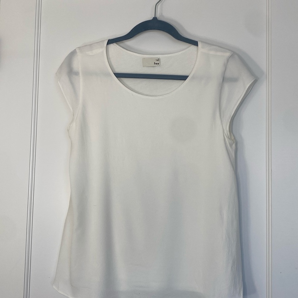 Wilfred Free M white short  sleeve blouse